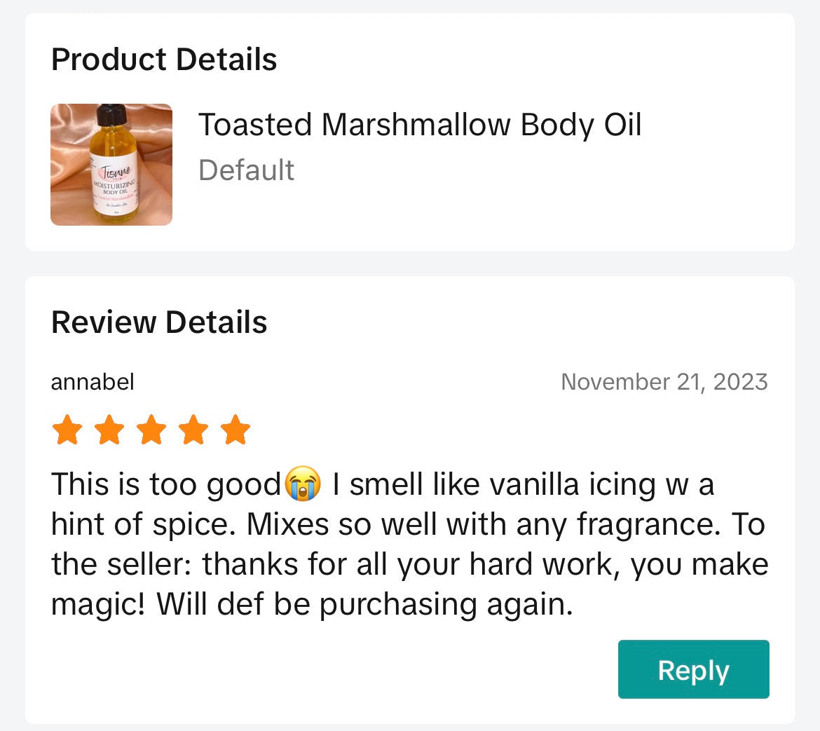 Toasted Marshmallow Body Oil
