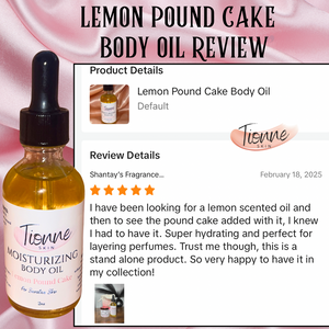Lemon Pound Cake Body Oil